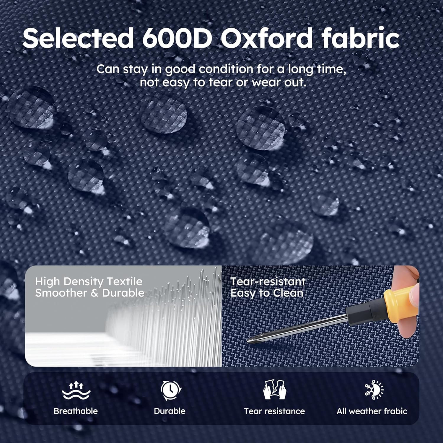 ALPHA CAMP Camp Chairs with Shade Canopy Chair Folding Camping Recliner Support 350 LBS - Image 6